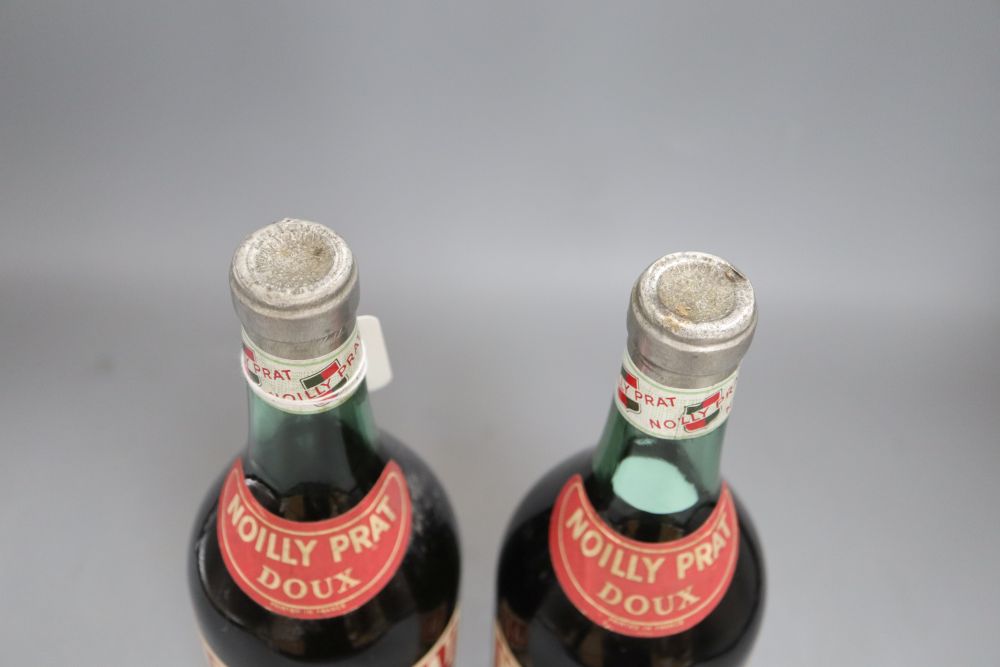Two 1960s bottles of Noilly Prat Doux